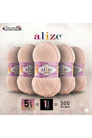 Cotton Gold - 401 Gül Suyu - 5'li Paket - 100gr/330m - Pamuklu Hırka Yelek Amigurumi İpi