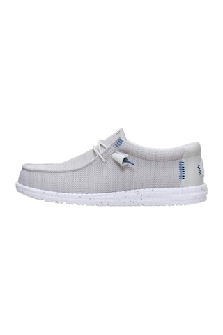 Hey Dude Wally Stretch Sox Erkek Günlük Ayakkabı-33145 Açık Gri