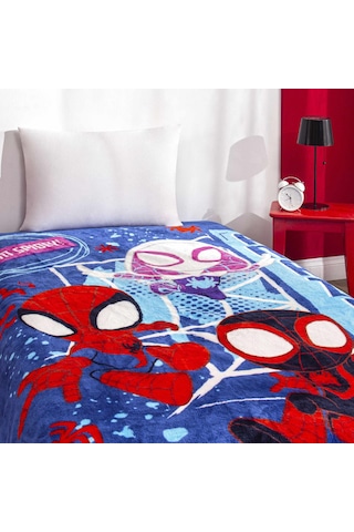 Lisanslı Spidey Team Tek Kişilik Battaniye 000000001000051504 Çok Renkli