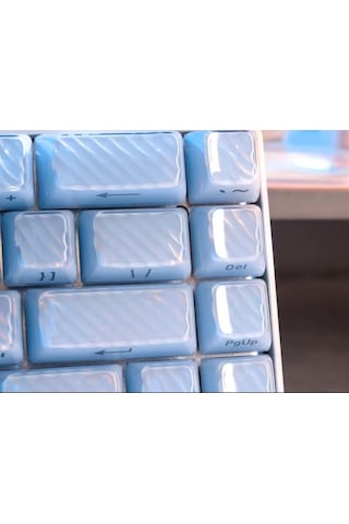 Mekanik Klavye Keycap -136 Tuşlu Dalgalı Mavi Tuş Takımı