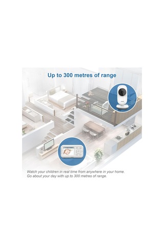 Vtech Baby Baby Monitor Vm3255, Hareketli Kamera, 2.8" Lcd Ekran, Dijital Zoom, Gece Görüşü, Iki Yönlü Iletişim Kamera Sistemi