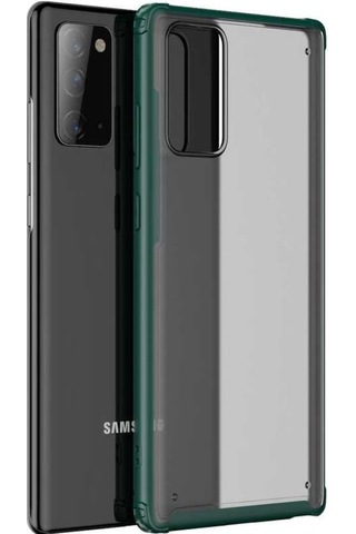 Samsung Galaxy Uyumlu Note 20 Kılıf Zore Volks Kapak-Koyu Yeşil