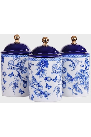 Blukvn-8324-11 Miss Betty 3'lü Poselen Baharat Takımı 001