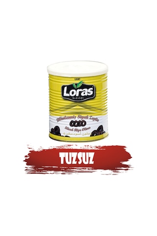 Loras Dilimli Siyah Zeytin Teneke 350 G Loras Dilimli Siyah Zeytin Teneke 350 G