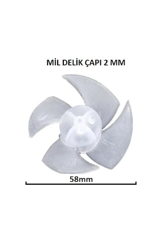 Fakir Uyumlu Saç Kurutma Makinesi Pervanesi 4 Kanat 1 Adet