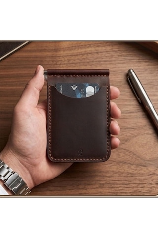Parla Leather Cavana El Yapımı Hakiki Deri Erkek Cüzdan Taba