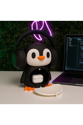 Penguen Kulaklık Standı - Fibrika Store