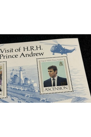 İngiltere Kraliyet Ascensıon Island Mınıature Sheet 1984 Vısıt Of Prınce Andrew
