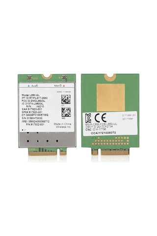 Yuntech01 Hp Dizüstü Bilgisayarlı L850-gl M.2 Lte Cat9 450mbps 4g Modülü - Esım Ve 2 2mımo Desteğiyle Hızlı İnternet