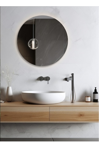 Flora Fone Ledli Dokunmatik Banyo Lavabo Işıklı Makyaj Aynası Cam