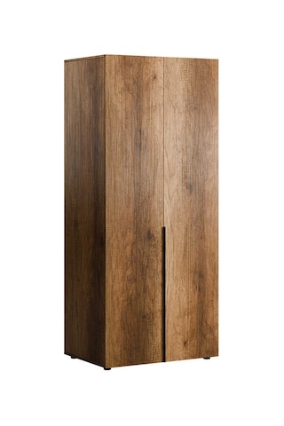 Oryana 2 Kapaklı Ara Bölmeli Gardırop-koyu Ceviz 90x210x62 Cm