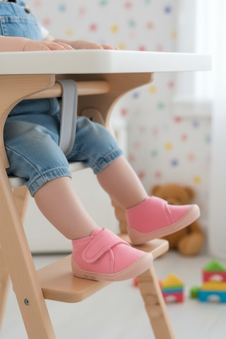 Ayakmod Pembe Süet Cırtlı Bebek Panduf Ba&ba 058989 B Pembe