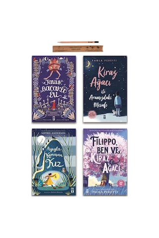 Genç Timaş Ayıyla Konuşan Kız - Kiraz Ağacı İle Aramızdaki Mesafe - Filippo Ben Ve Kiraz Ağacı Set - 4 Kitap