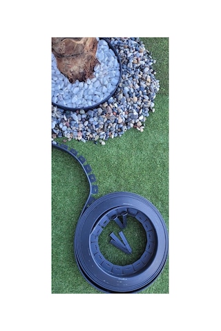 Garden Moda Çim Ayırıcı 2 Metre Siyah Çim Sınırlayıcı Taş Toprak Ayıracı Çim Ayracı Çim Ayırıcı Bariye Çok Renkli