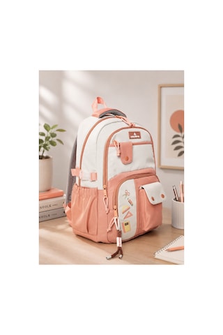 Unisex Ortaokul Lise Okul Sırt Çantası Çok Gözlü 16 İnç Laptop Bölmeli Soft Kumaş Pembe Unisex Ortaokul Lise Okul Sırt Çantası Çok Gözlü 16 İnç Laptop Bölmeli Soft Kumaş Pembe