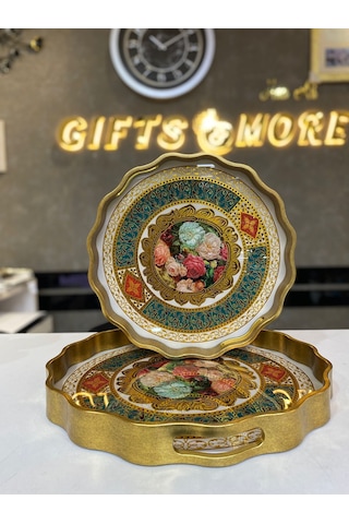 Yuvarlak Tepsi Byk Çok Renkli