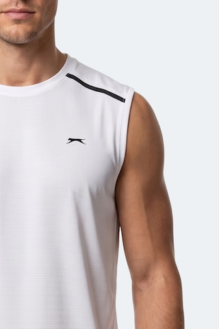 Slazenger Rexıs Erkek Kolsuz Beyaz Tişört