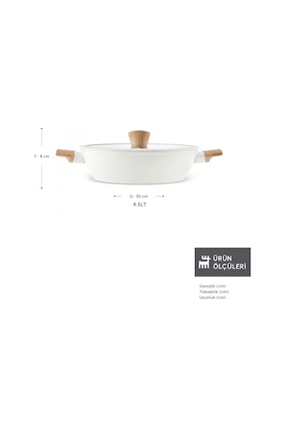 Karaca x Refika Swiss Crystal Creamy Wood K.Yarık Tencere 30 Cm