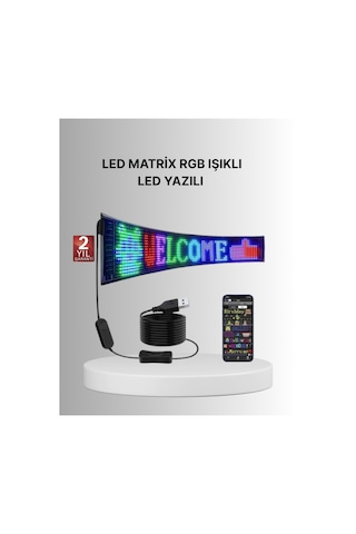 Gece Kullanıma Uygun Pixel Rgb Led Panel Estetik Atmosfer Işığı Renkli