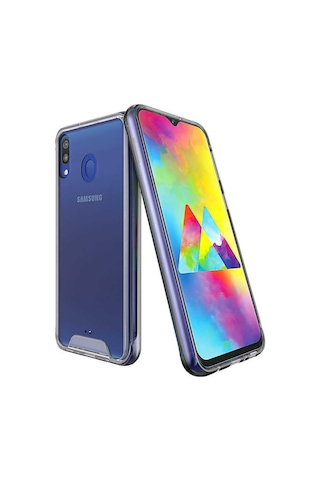 Galaxy M20 Kılıf Zore Gard Silikon Renksiz