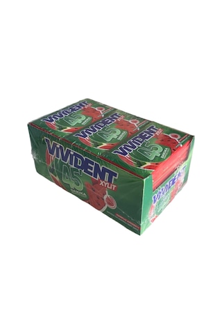 Vivident Cüzdan Sakız 45 Dakika Karpuz Aromalı 18 x 26 G