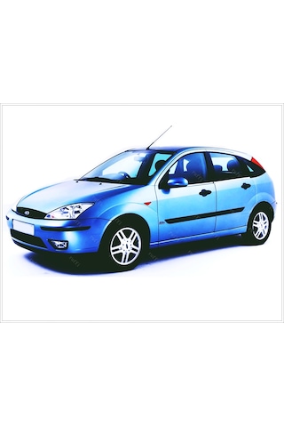 Ford Focus Mk1 Krom Cam Çıtası 4 Prç. 1998-2005  P.Çelik