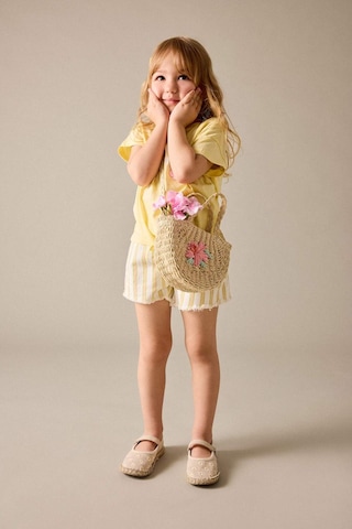 Defacto Gabardin Şort Kız Bebek H6572a526hsyl273 Sarı-yl273