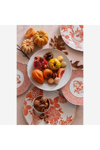 Turuncu Porselen Yemek Tabağı 29 Cm