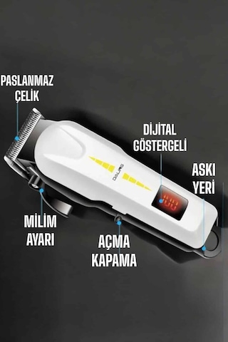 Northcity Profesyonel Tıraş Makinesi - Uzun Ömürlü Batarya Ve Keskin Bıçaklar