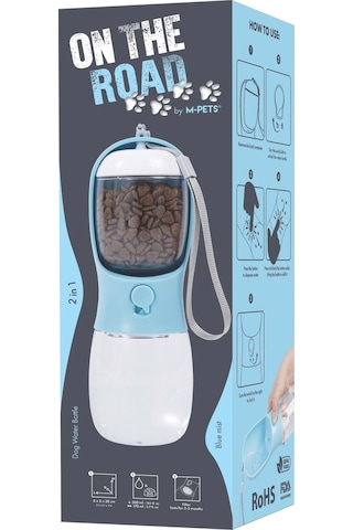 10554799 M-pets On The Road 2in1 Köpek Seyahat Suluğu 300ml Blue
