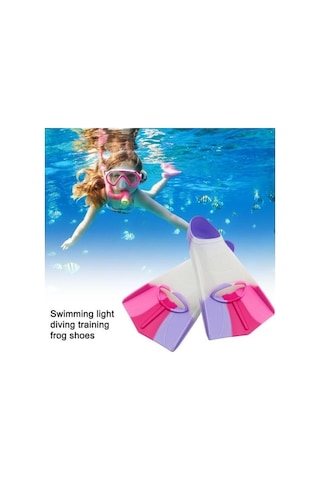 Trendooze Yüzme Yüzme Yüzgeçleri Yumuşak Süper Son Silikon Saklama Paletleri Mavi İle İçin Esnek Elastik Eğitim Derece Çocuklar Çantası Aracı İs Mavi