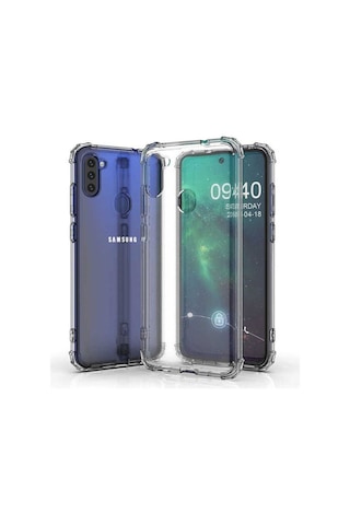 Galaxy A11 Kılıf Zore Nitro Anti Shock Silikon Renksiz