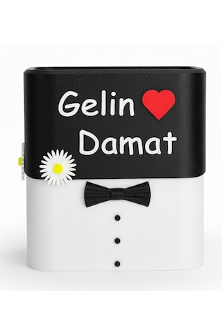 Mottopi Zarf Ve Takı Sandığı, Düğün Nişan Kutusu, İsme Özel, Çiçek Desenli, Kendinden Kilitli,altın Para Hediye Kutusu
