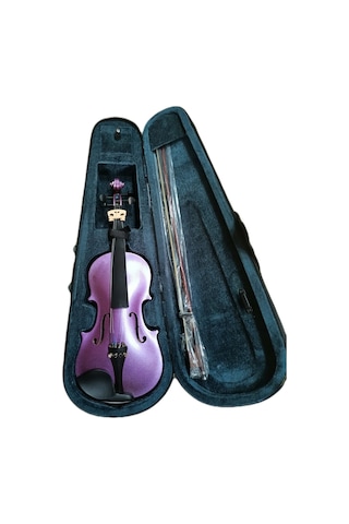 Idol Simli Lila Renk 2/4 Tam Set Keman