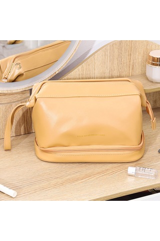 Reedark "çift Katmanlı Büyük Kapasiteli Kadın Makyaj Çantası - Seyahat Ve Fırçalar İçin Organizör"