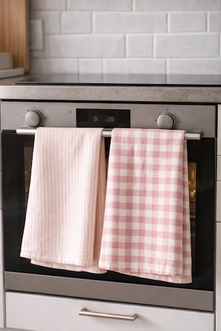 %100 Pamuk Çift Kat Müslin Mutfak Kurulama Bezi 2 Li Set 40x60 Cm Emici Yumuşak Mutfak Havlusu Elv-mkb-pe02 - Elv-mkb Pudra Pembe