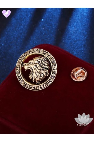 Olfil Broş-mini Aslan Asil Stil 221400943 Altın Rengi