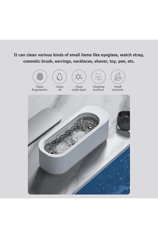 Padalink Ev Ultrasonic Temizleyici: Gümüş, Saat, Makyaj Fırçası Ve Gözlük Temizliği İçin Titreşimli Teknoloji - Aaa Pil Gereklidir Dahil Değil