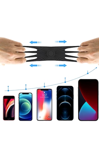 Bisiklet Motosiklet Silikon 360 Derece Telefon Tutucu - Al4682