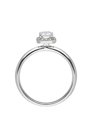 Sirius Pırlanta Ve Emerald Kesim Beyaz Safir Yüzük 0831R0031
