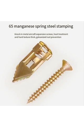 Nayomiglow 100 Adet Alçıpan Genleşme Vidaları Taşınabilir Alçıpan Genleşme Vidaları 13x13x5cm