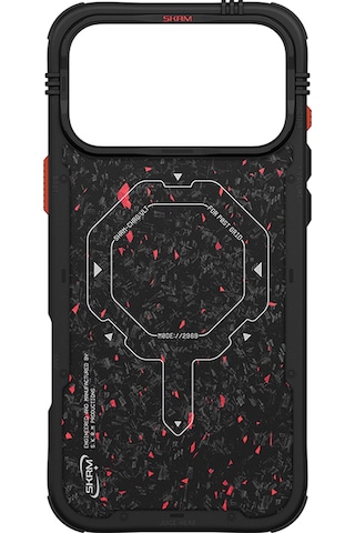 Apple Uyumlu iPhone 17 Pro Max Kılıf M-safe Şarj Özellikli Airbag Tasarımlı Skinarma Vektor Kapak Siyah Siyah