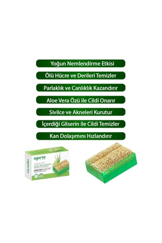 Mey İthalat Kabak Lifli Aloe Vera Sabunu 125 Gr