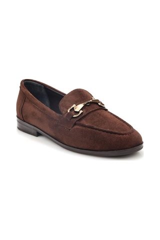 Papuçcity Fncy 03448 Kadın Günlük Loafer Ayakkabı Kahve