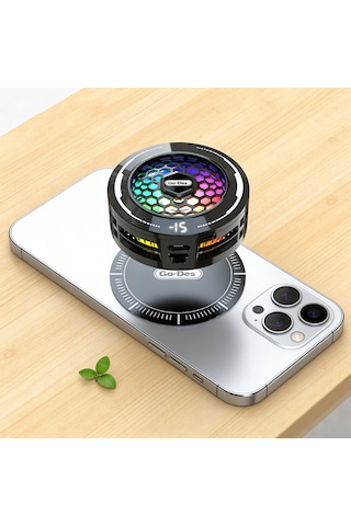 Go Des Gd-pc010 Yapay Zeka Destekli Magnetik Telefon Soğutucu Fan Siyah