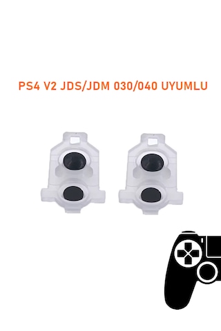 Ps4 V2 Jds 030/040 Kollar İle Uyumlu Lr L1l2 R1r2 Lastik Takımı