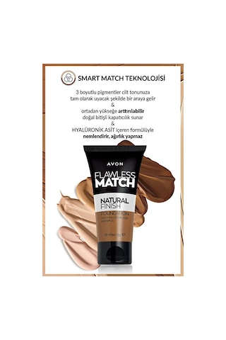 Avon Flawless Match Natural Likit Fondöten Spf20 30 ML Nude 228G