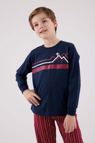Rolypoly Erkek Çocuk Lacivert Pijama Takımı Rp3648-c-v2