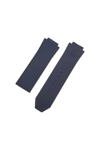 Hublot Silikon Lacivert Kol Saat Kordonu Çizgili 22 Mm