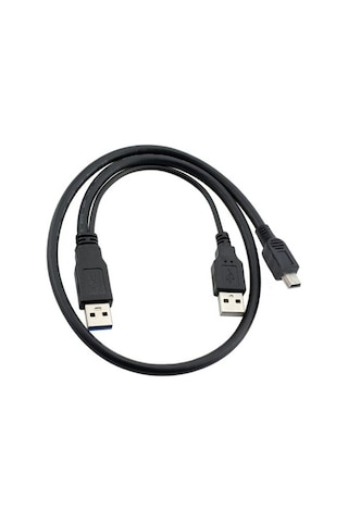 Mini Usb Harddisk Kablosu 5 Pin Usb Y Hdd Kablosu 80 Cm Mini Usb 2.5 Harddisk Kablosu Leon-2025-03-39
